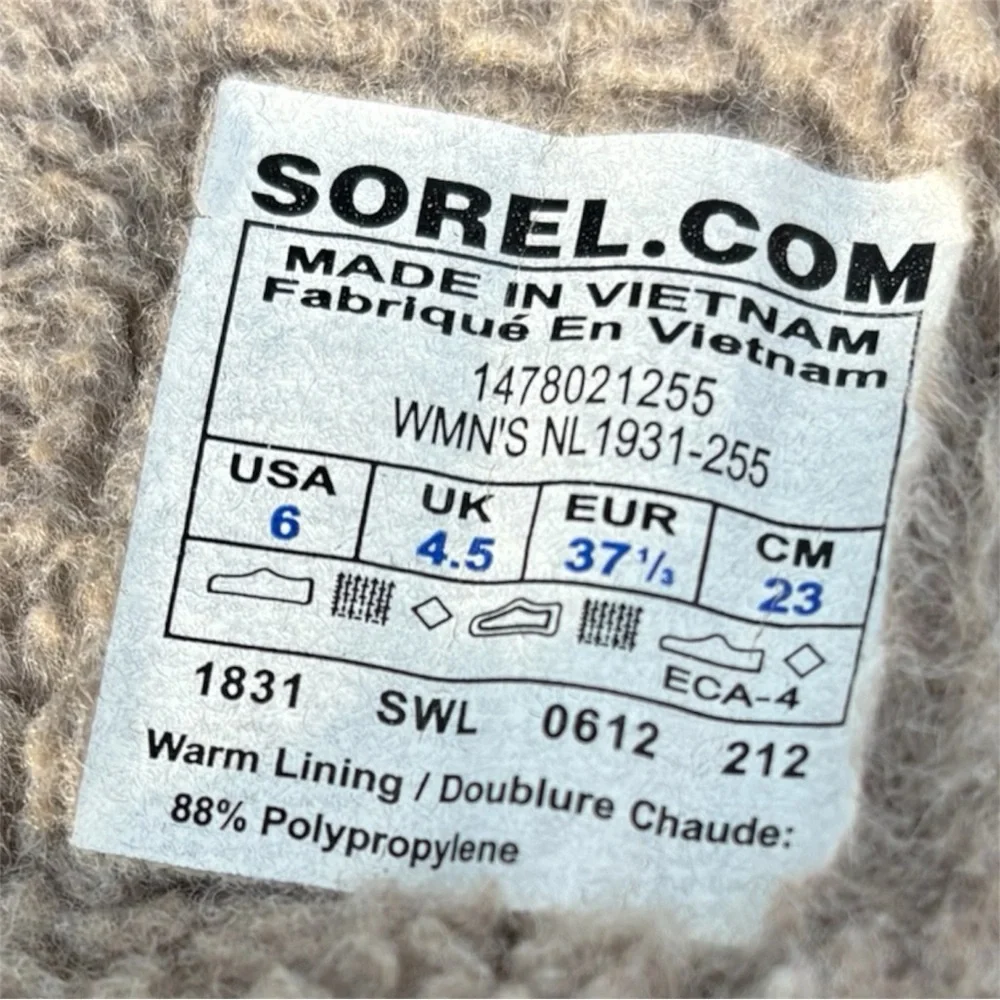 Sorel Women’s Tivoli High Waterproof Winter Boots – Brown w/ blue-grn plaid sz 6